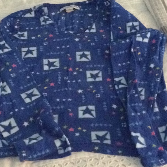 Planet sleep small pj”s women flannel blue - Picture 2 of 5